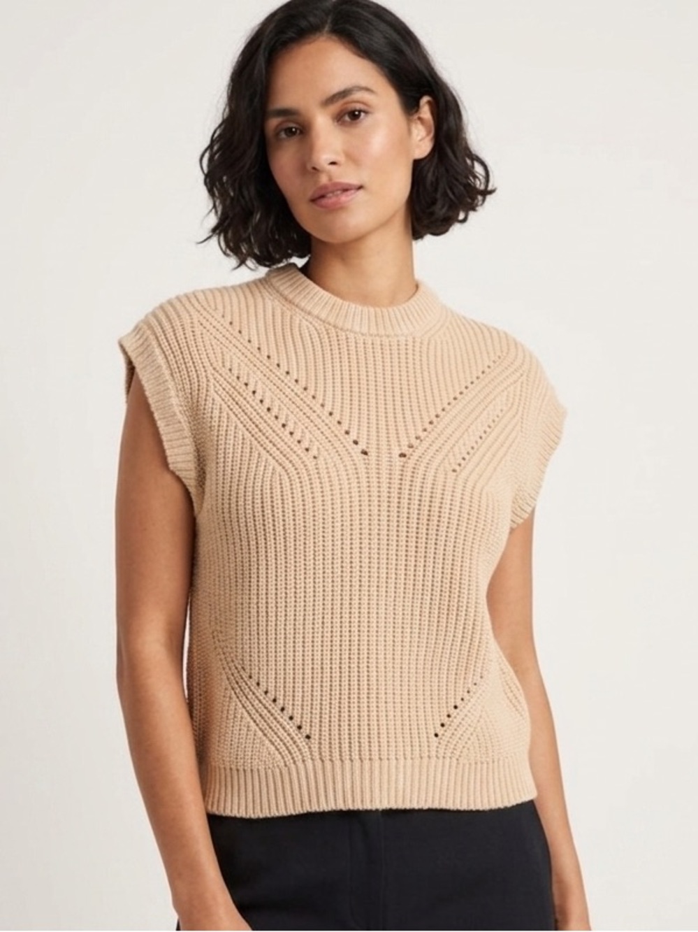 Cream Sweater Vest